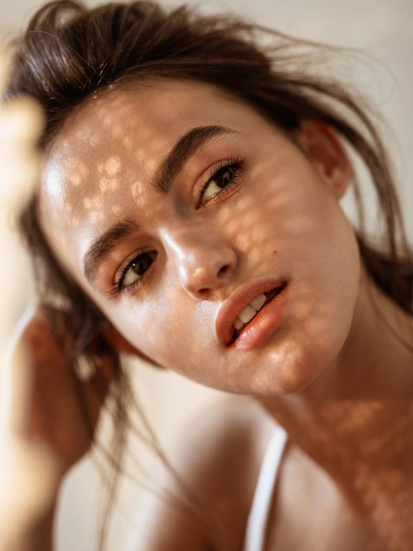 woman with perfect skin